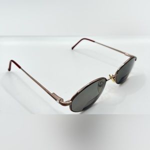 Cottet 9530 Bronze Burgundy Oval Sunglasses Frames Only